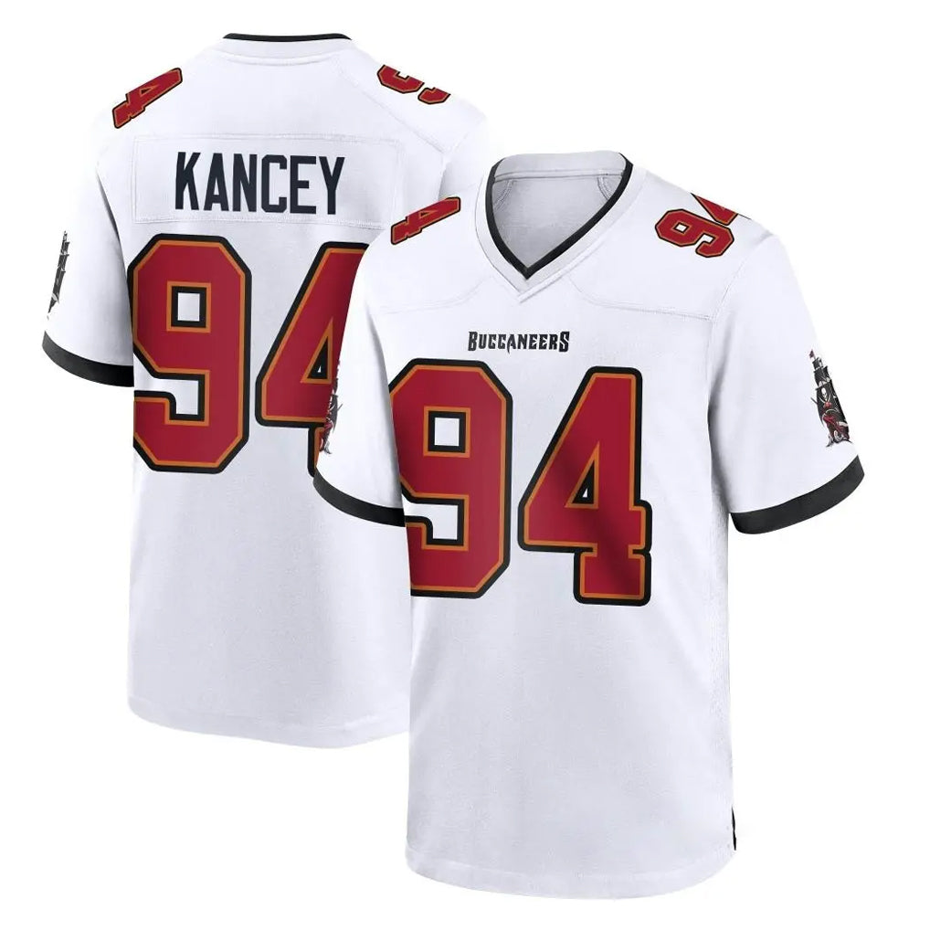 TB.Buccaneers #94 Calijah Kancey Player White Home Game Odoa Stitched Jerseys