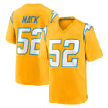 LA.Chargers #52 Khalil Mack Player Gold Home Game Odoa Stitched Jerseys