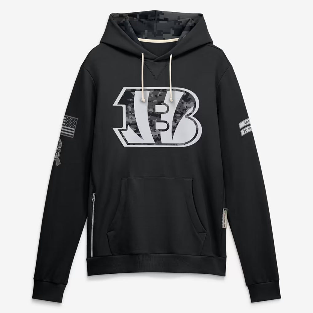 C.Bengals 2026 Black Logo Pullover Hoodies Limited Game Odoa Stitched Jerseys