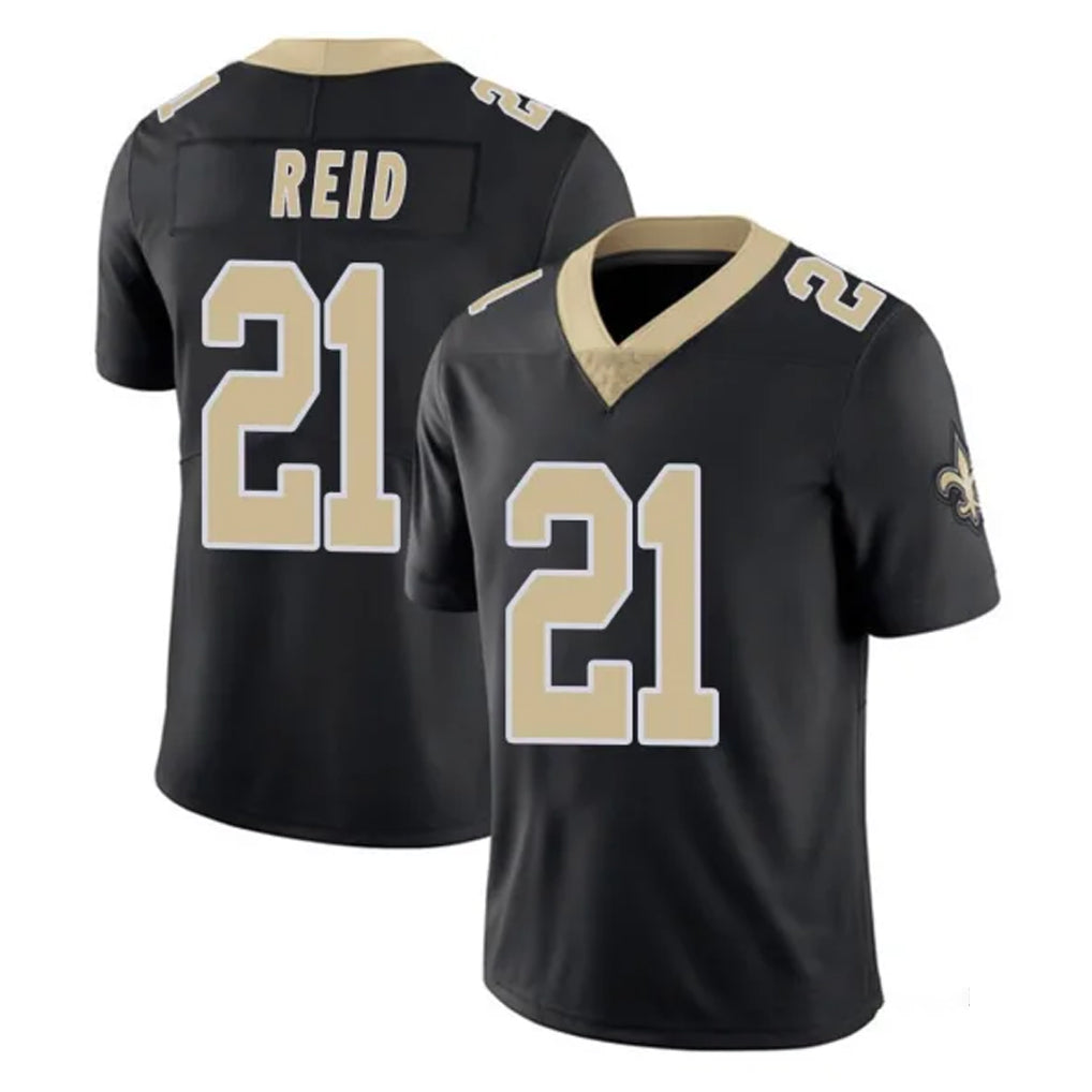 NO.Saints #21 Justin Reid Player Black Limited Vapor Untouchable Home Game Odoa Stitched Jerseys