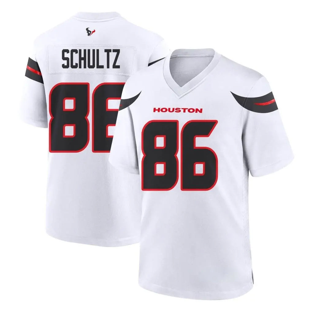 H.Texans #86 Dalton Schultz Player White Home Game Odoa Stitched Jerseys