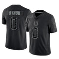 IN.Colts #0 Camryn Bynum Player Black Reflective Limited Game Odoa Stitched Jerseys