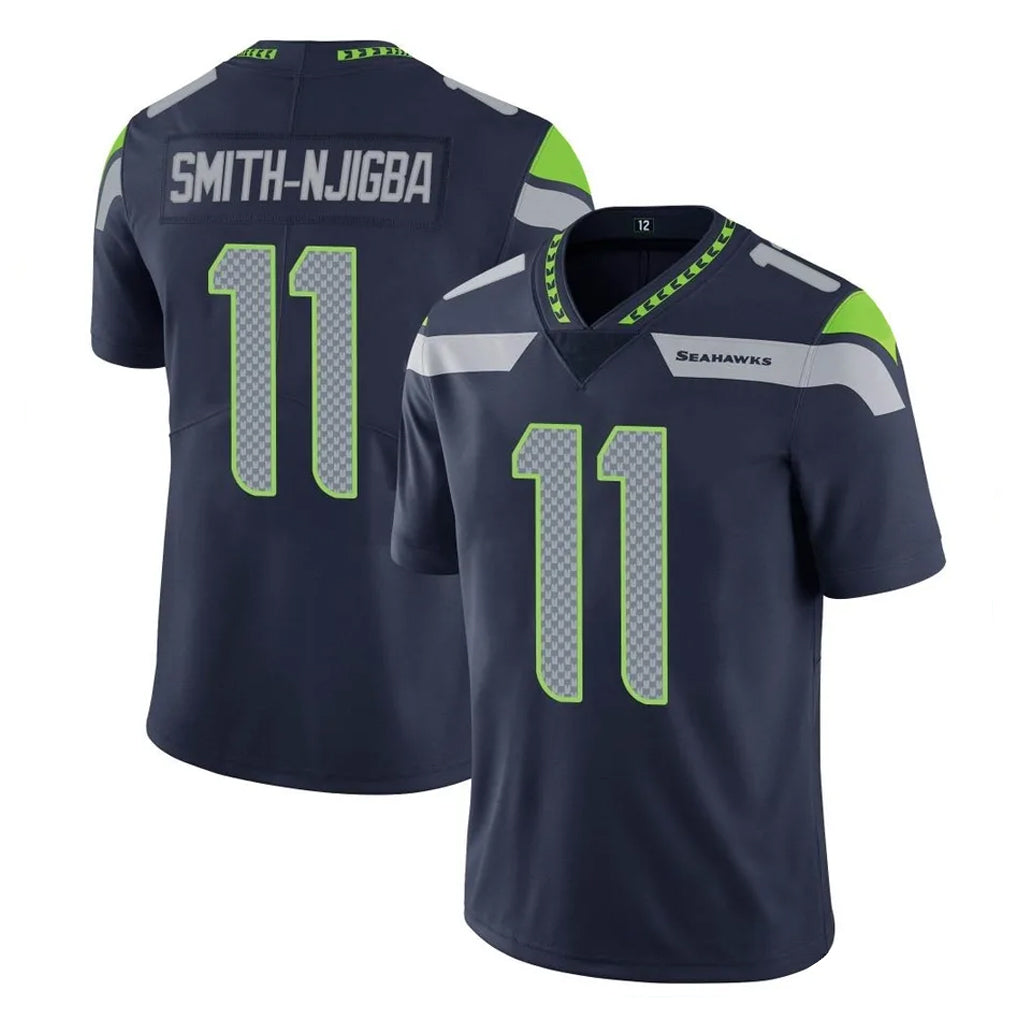 S.Seahawks #11 Jaxon Smith-Njigba Player Navy Limited Vapor Untouchable Home Game Odoa Stitched Jerseys