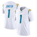 LA.Chargers #1 Quentin Johnston Player White Limited Vapor Untouchable Home Game Odoa Stitched Jerseys