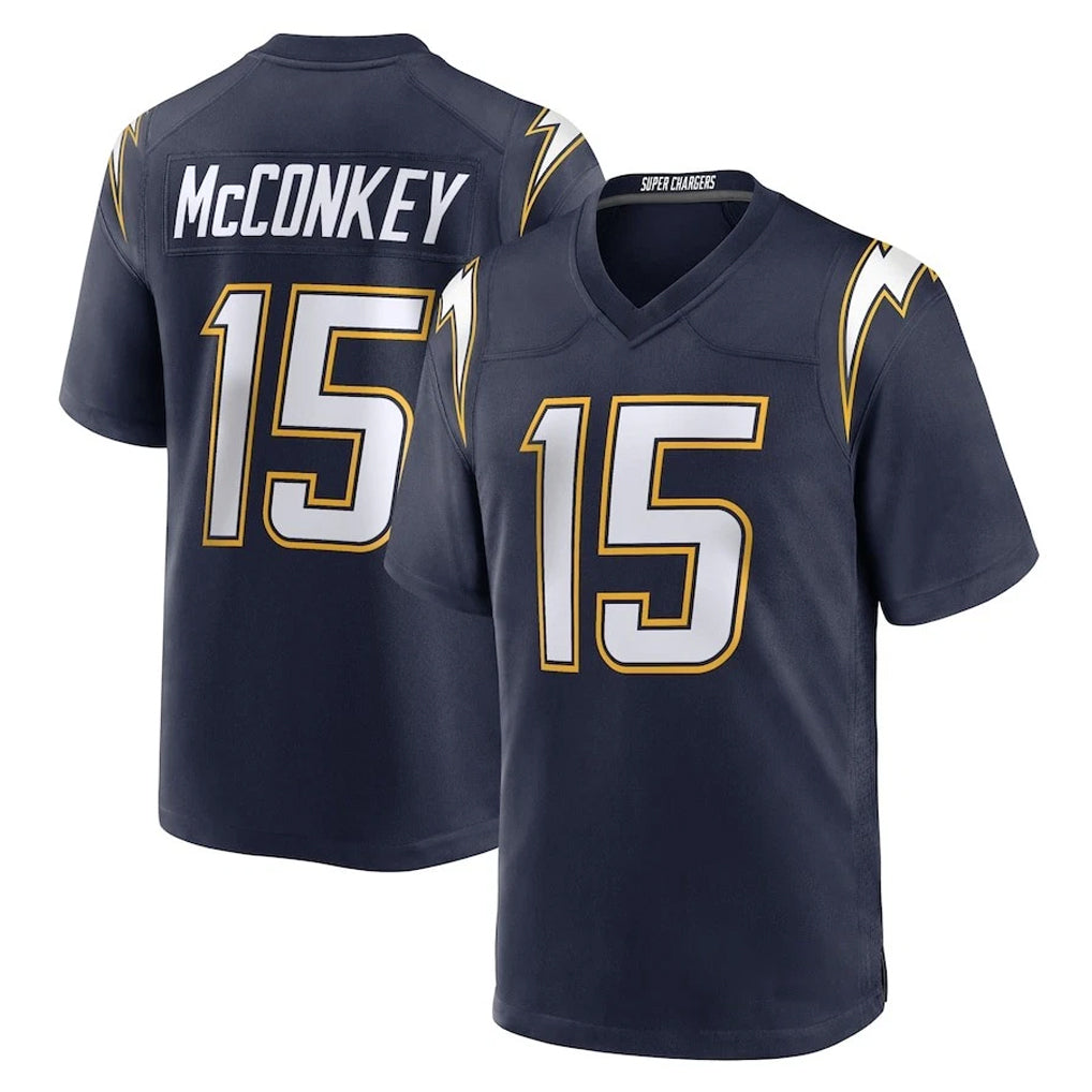 LA.Chargers #15 Ladd McConkey Player Navy Alternate Home Game Odoa Stitched Jerseys