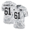NY.Giants #61 John Michael Schmitz Jr. Player Arctic Camo Salute To Service Limited Game Odoa Stitched Jerseys