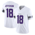 M.Vikings #18 Justin Jefferson Player White Limited Alternate Vapor F.U.S.E. Home Game Odoa Stitched Jerseys