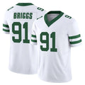NY.Jets #91 Jowon Briggs Player White Legacy Limited Vapor F.U.S.E. Home Game Odoa Stitched Jerseys