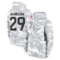 D.Broncos #29 Ja'Quan McMillian Player Arctic Camo Salute to Service Hoodies Limited Game Odoa Stitched Jerseys