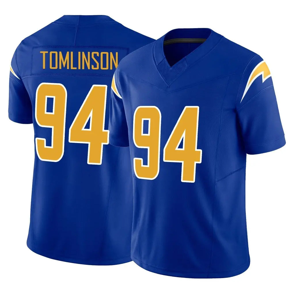 LA.Chargers #94 Dalvin Tomlinson Player Royal Limited Vapor F.U.S.E. Home Game Odoa Stitched Jerseys