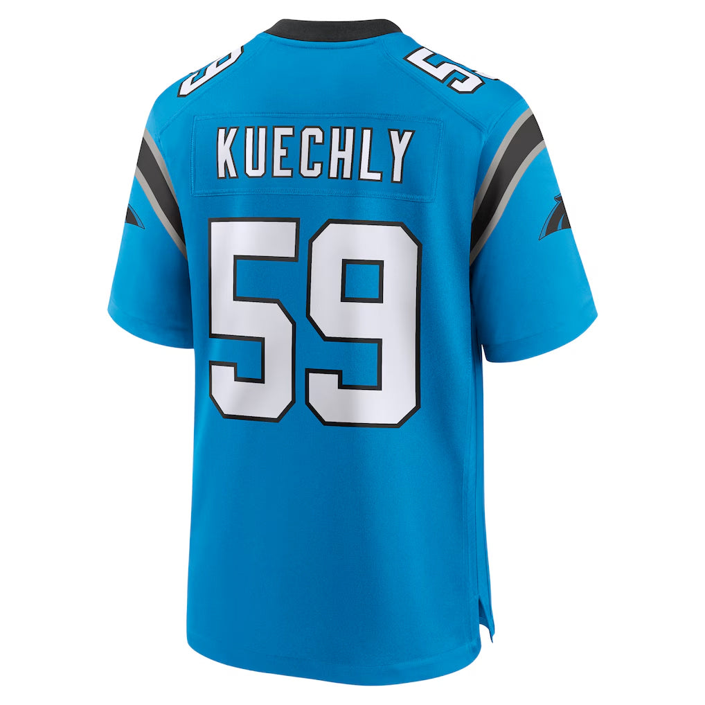 C.Panthers #59 Luke Kuechly Player Blue Home Game Odoa Stitched Jerseys
