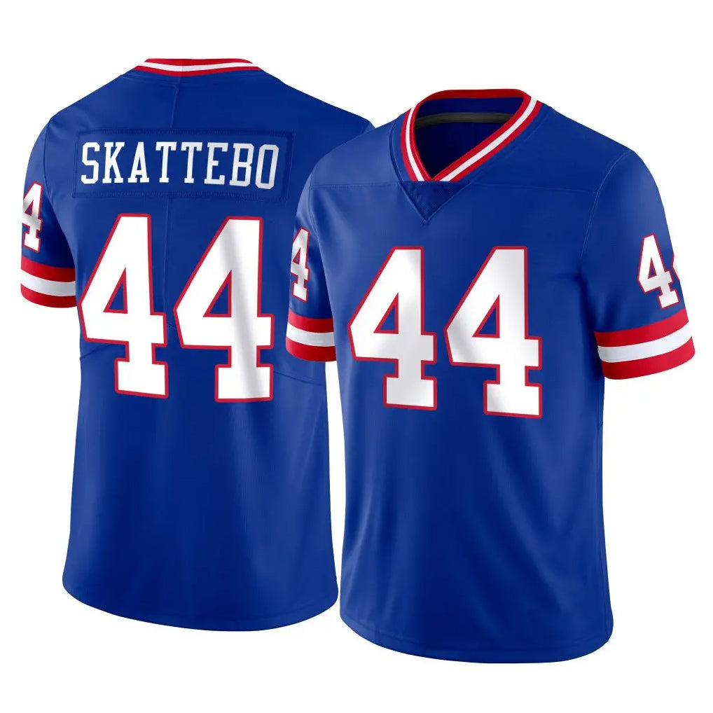 NY.Giants #44 Cam Skattebo Player Royal Classic Vapor Home Game Odoa Stitched Jerseys