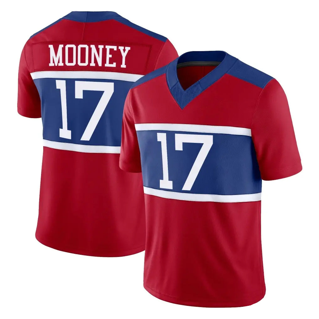 NY.Giants #17 Darnell Mooney Player Red Century Vapor F.U.S.E. Home Game Odoa Stitched Jerseys