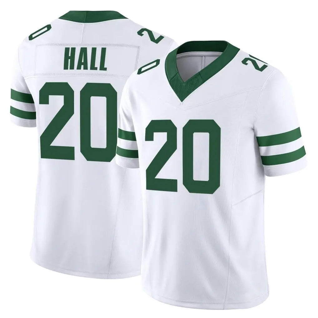 NY.Jets #20 Breece Hall Player White Legacy Limited Vapor F.U.S.E. Home Game Odoa Stitched Jerseys