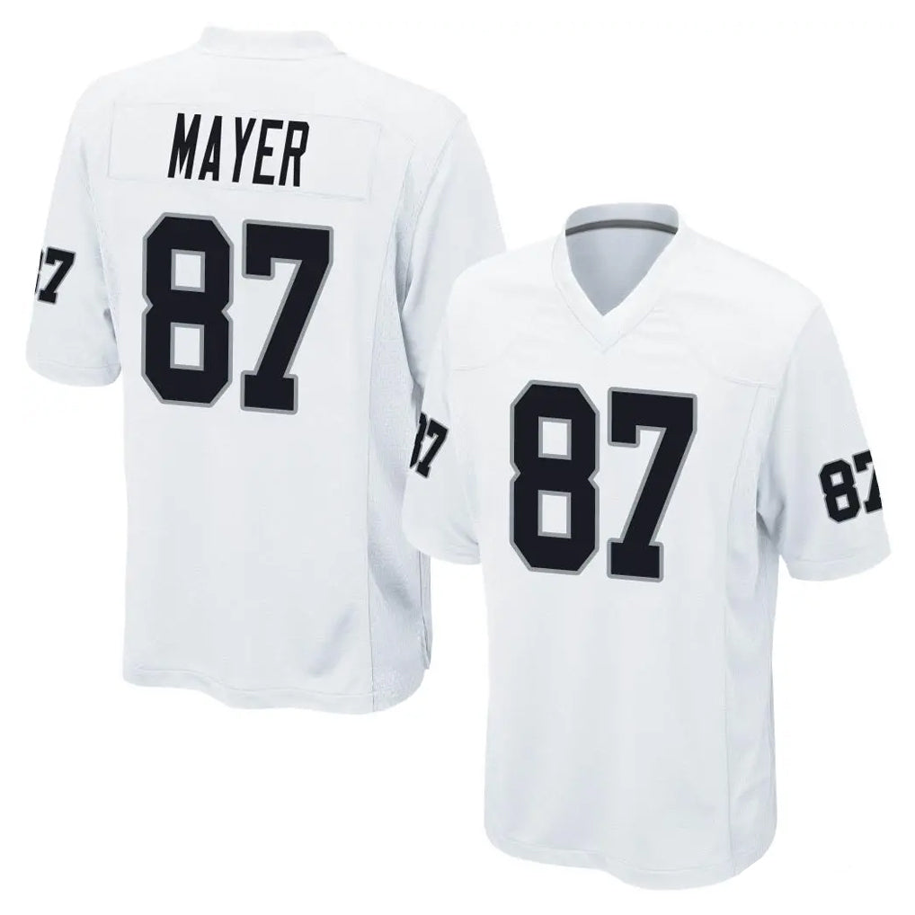 LV.Raiders #87 Michael Mayer Player White Home Game Odoa Stitched Jerseys