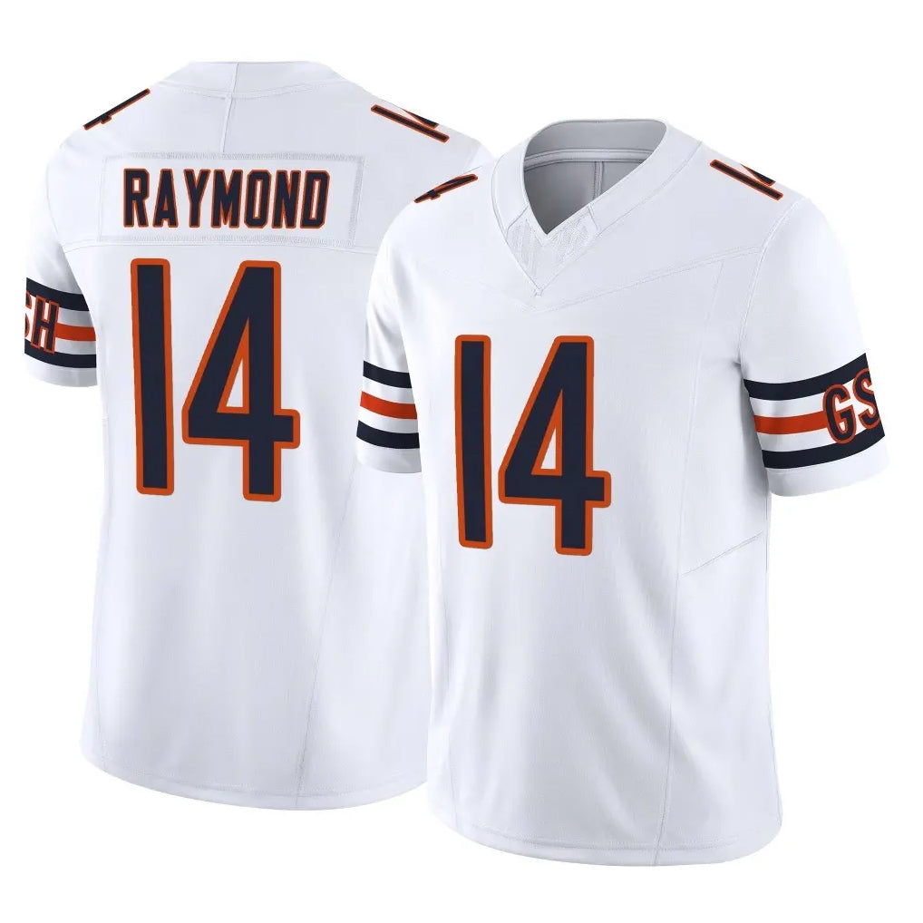C.Bears #14 Kalif Raymond Player White Vapor F.U.S.E. Limited Home Game Odoa Stitched Jerseys