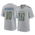 LA.Chargers #10 Justin Herbert Player Gray Atmosphere Fashion Home Game Odoa Stitched Jerseys