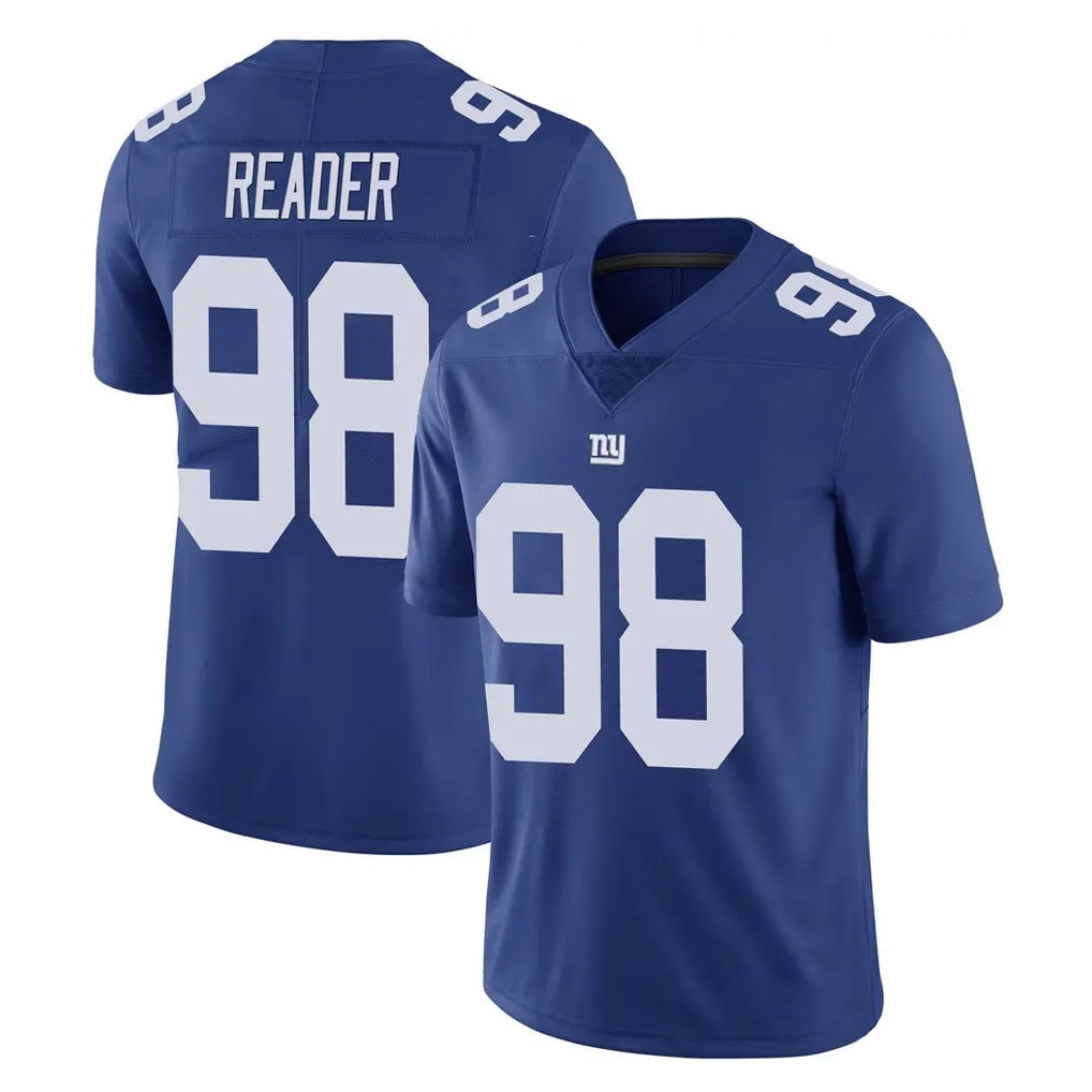 NY.Giants #98 DJ Reader Player Royal Limited Vapor Untouchable Home Game Odoa Stitched Jerseys
