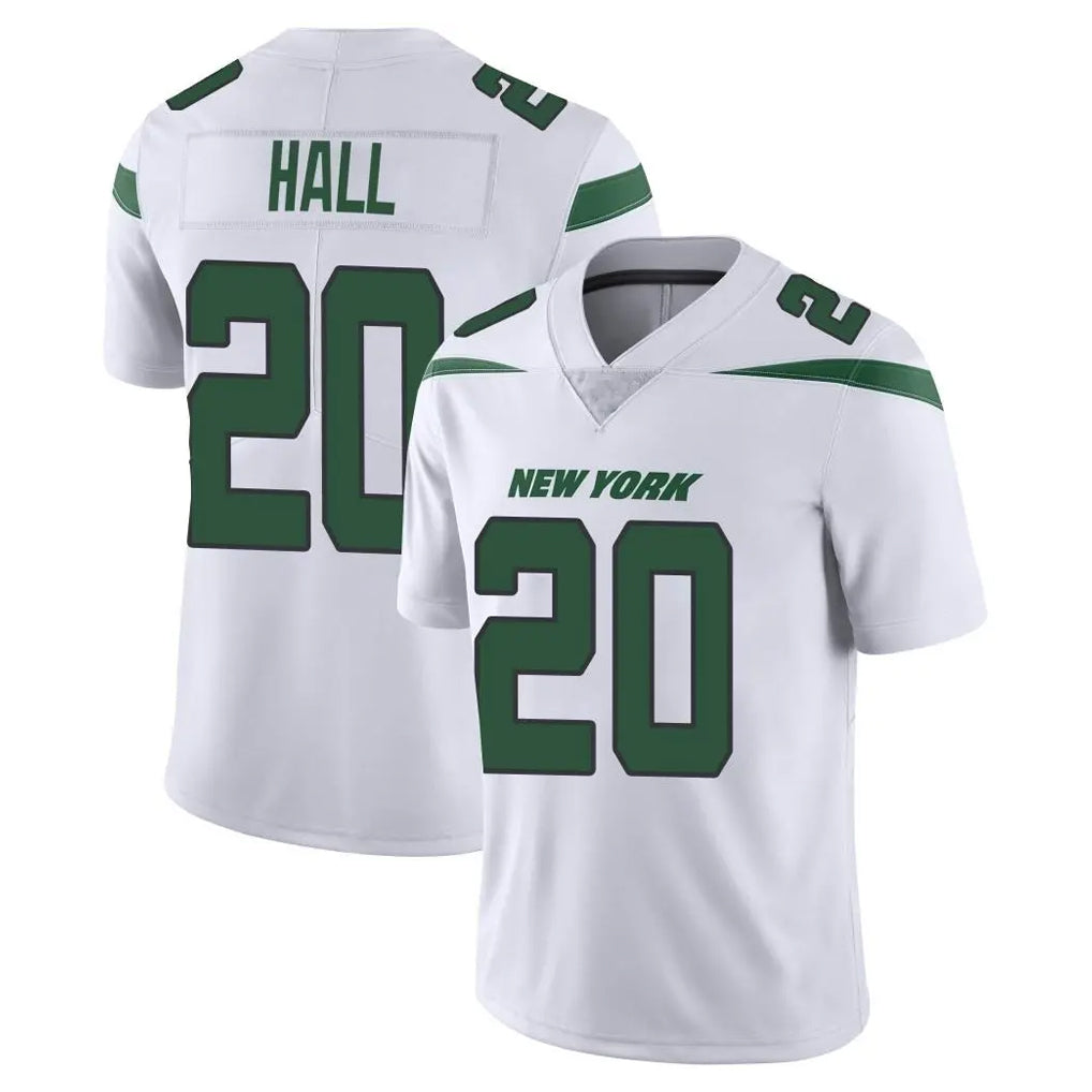 NY.Jets #20 Breece Hall Player White Spotlight Limited Vapor Home Game Odoa Stitched Jerseys