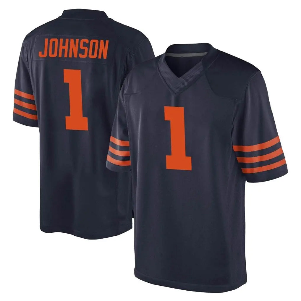 C.Bears #1 Jaylon Johnson Player Navy Blue Alternate Game Odoa Stitched Jerseys