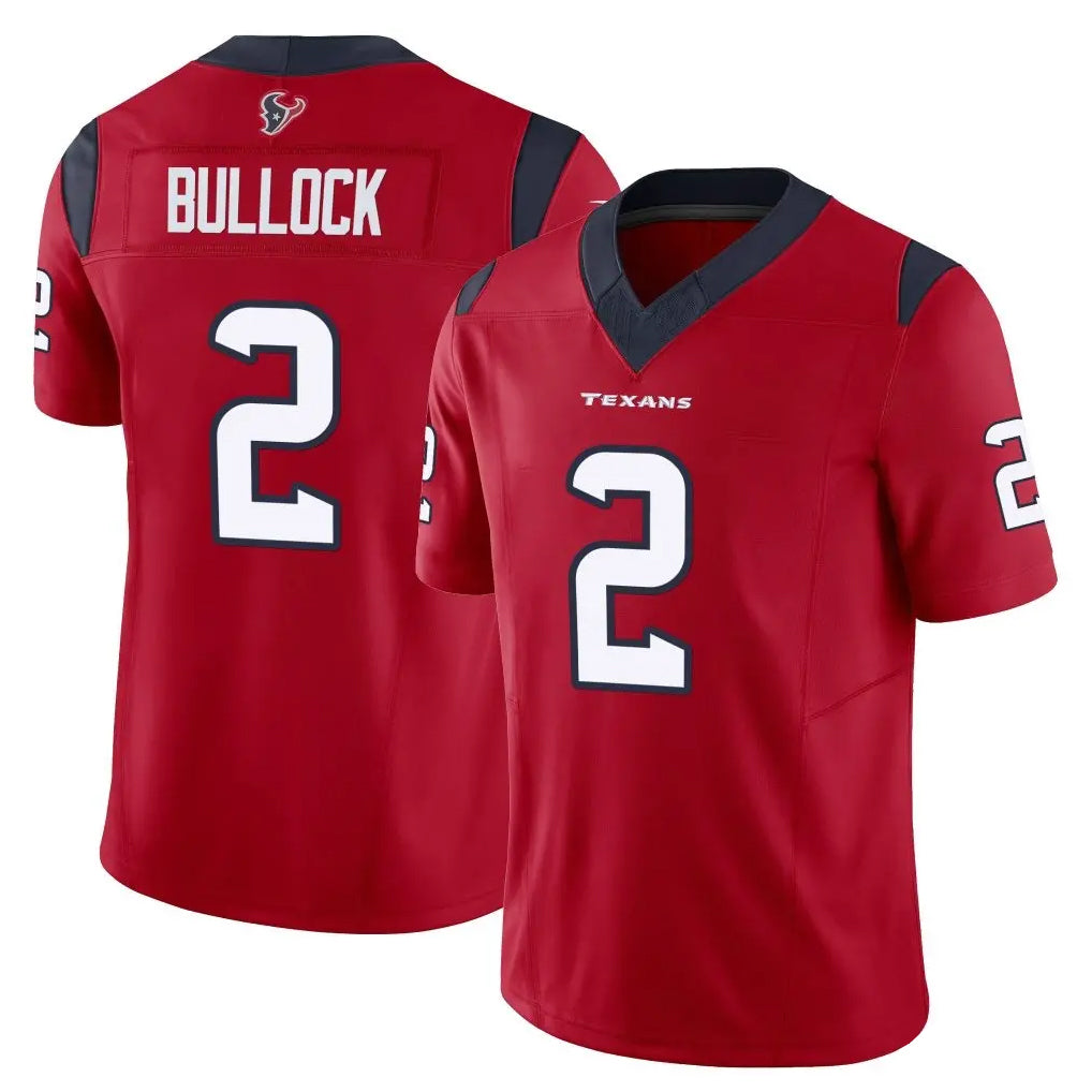 H.Texans #2 Calen Bullock Player Red Limited Vapor F.U.S.E. Home Game Odoa Stitched Jerseys