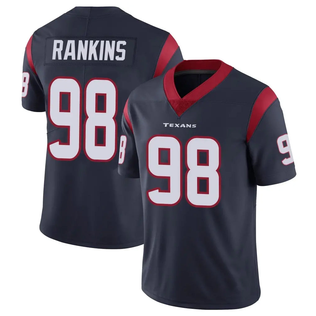 H.Texans #98 Sheldon Rankins Player Navy Limited Vapor Untouchable Home Game Odoa Stitched Jerseys