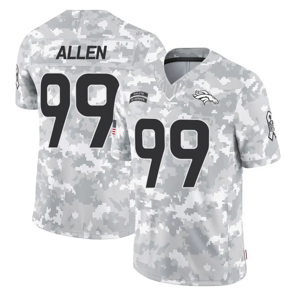 D.Broncos #99 Zach Allen Player Arctic Camo Salute To Service Limited Odoa Stitched Jerseys