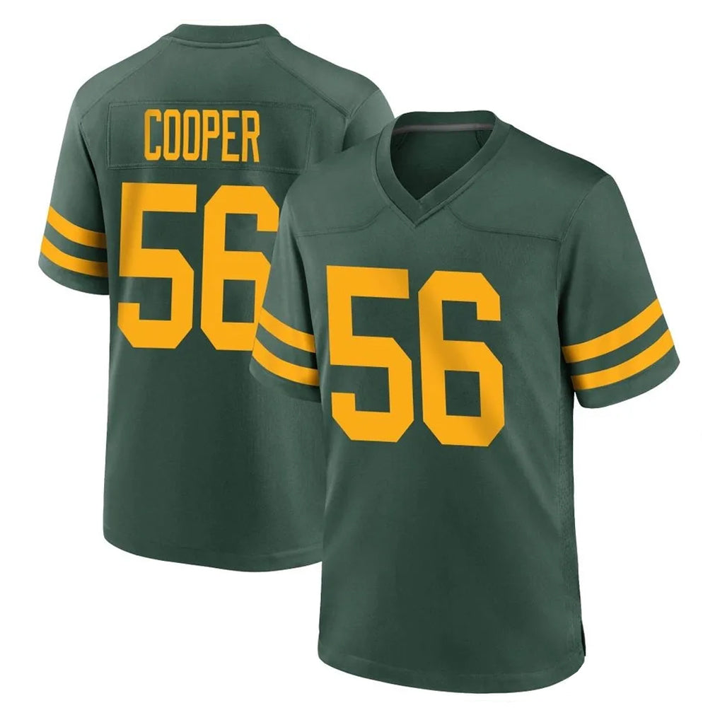 GB.Packers #56 Edgerrin Cooper Player Green Alternate Home Game Odoa Stitched Jerseys