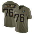J.Jaguars #76 Ezra Cleveland Player Olive 2025 Salute To Service Limited Game Odoa Stitched Jerseys