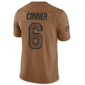 A.Cardinals #6 James Conner Player Brown Limited Salute To Service Game Odoa Stitched Jerseys