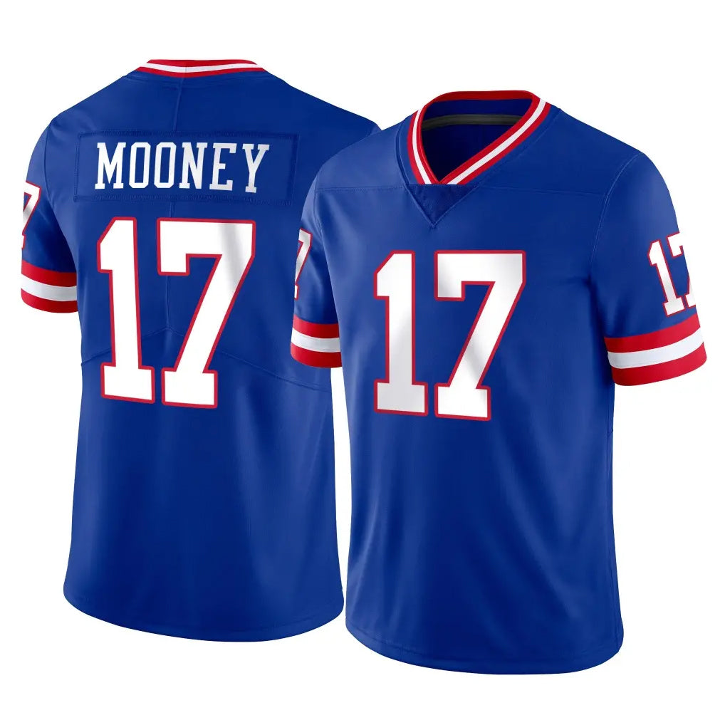 NY.Giants #17 Darnell Mooney Player Royal Classic Vapor Home Game Odoa Stitched Jerseys
