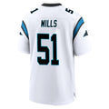 C.Panthers #51 Sam Mills Player White Home Game Odoa Stitched Jerseys