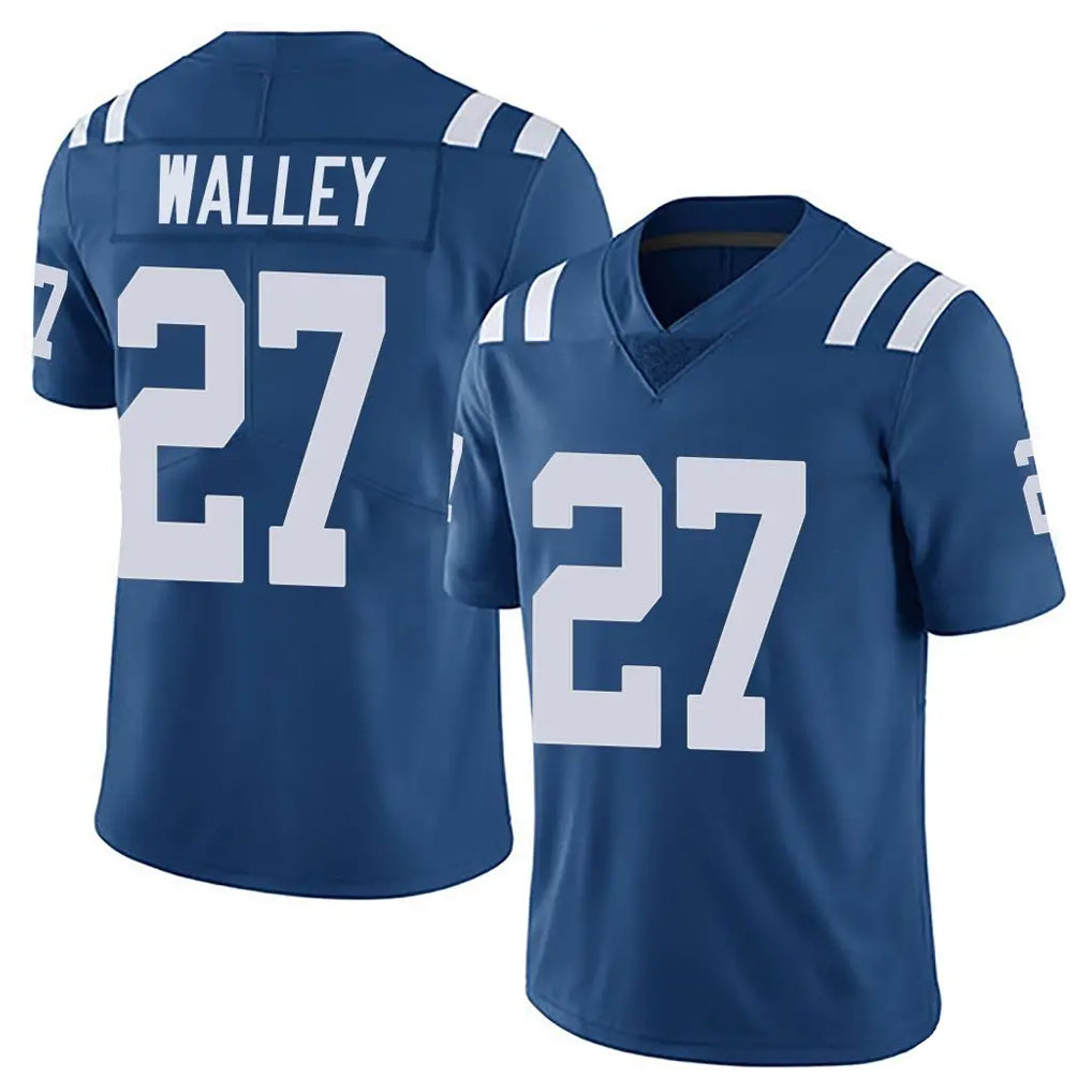 IN.Colts #27 Justin Walley Player Royal Limited Vapor Untouchable Home Game Odoa Stitched Jerseys
