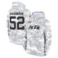 NY.Jets #52 Kingsley Enagbare Player Arctic Camo Salute to Service Pullover Hoodies Limited Game Odoa Stitched Jerseys