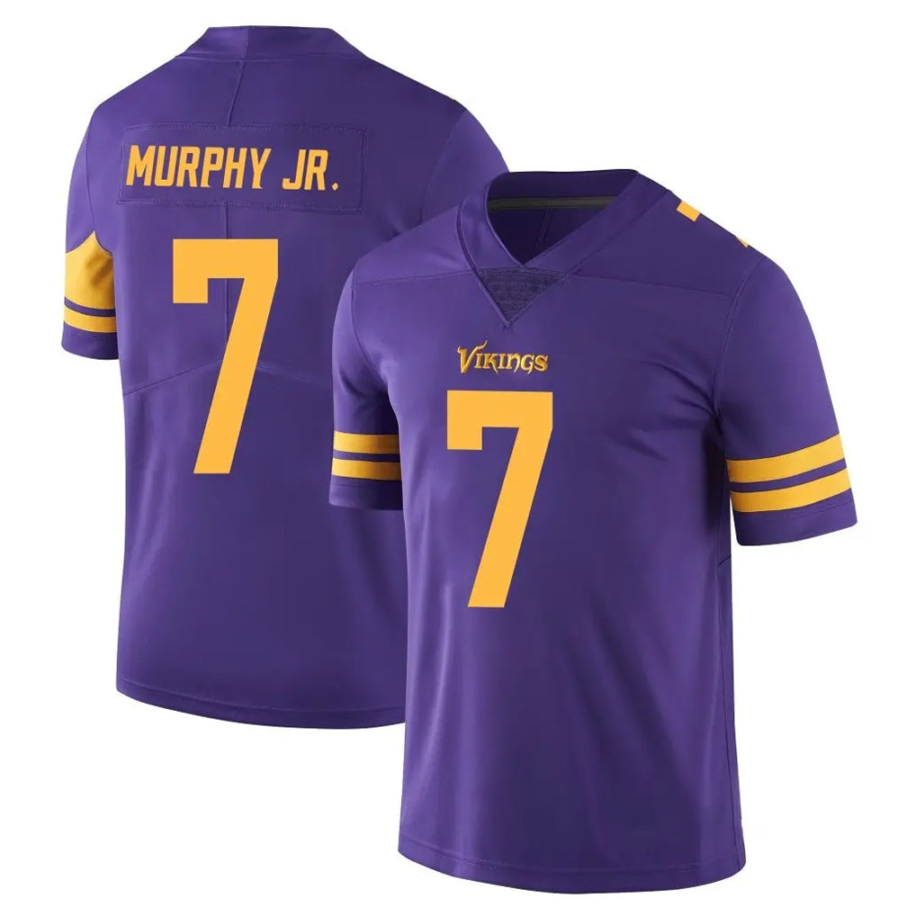 M.Vikings #7 Byron Murphy Jr. Player Purple Limited Color Rush Home Game Odoa Stitched Jerseys