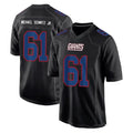 NY.Giants #61 John Michael Schmitz Jr. Player Carbon Fashion Limited Home Game Odoa Stitched Jerseys