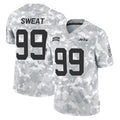 NY.Jets #99 T'Vondre Sweat Player Arctic Camo Salute to Service Limited Game Odoa Stitched Jerseys