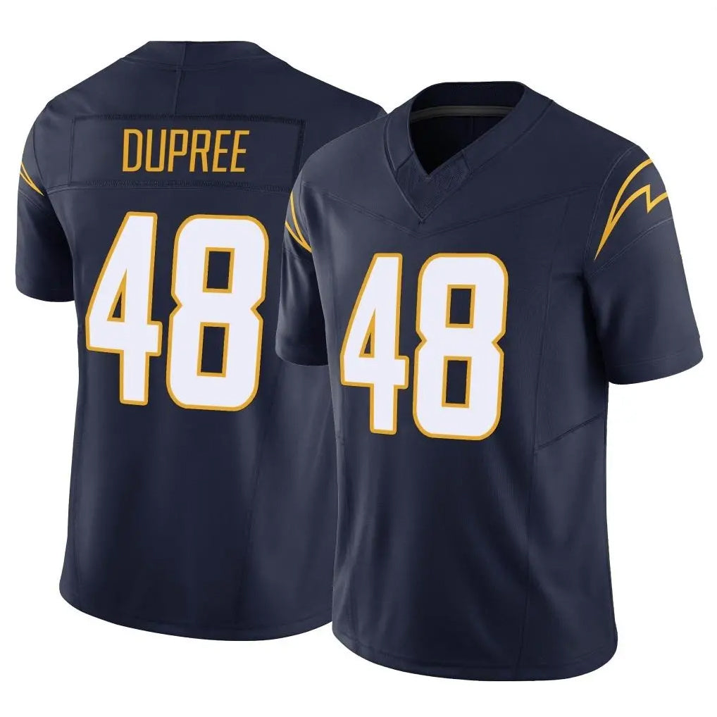 LA.Chargers #48 Bud Dupree Player Navy Limited Vapor F.U.S.E. Home Game Odoa Stitched Jerseys