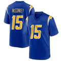 LA.Chargers #15 Ladd McConkey Player Royal Home Game Odoa Stitched Jerseys